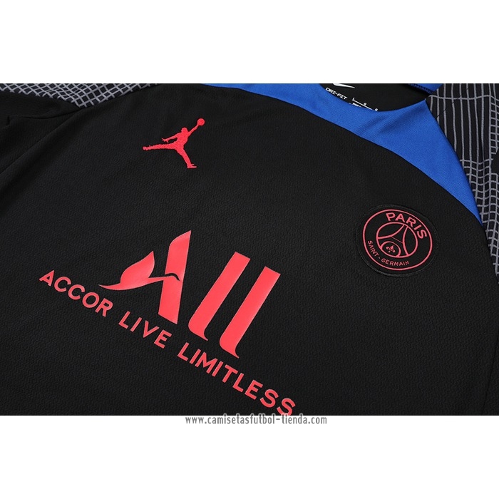 Chandal del Paris Saint-Germain 2022 2023 Manga Corta Negro y Azul - Pantalon Corto